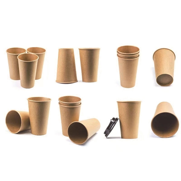 Disposable Kraft Paper Coffee Cup