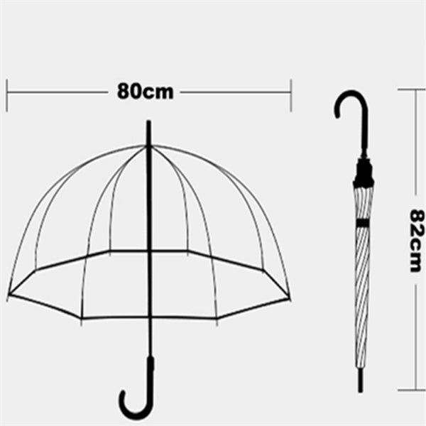 Clear Dome Coverage Bubble Umbrella