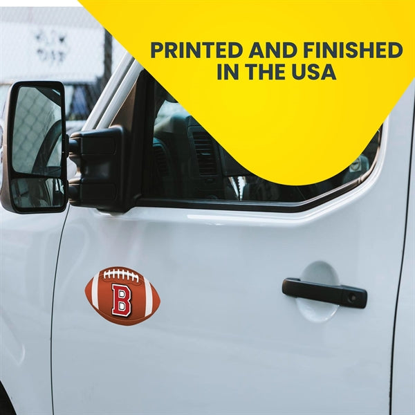 Low Quantity 5" x 8" 30 Mil Football Car and Truck Magnet