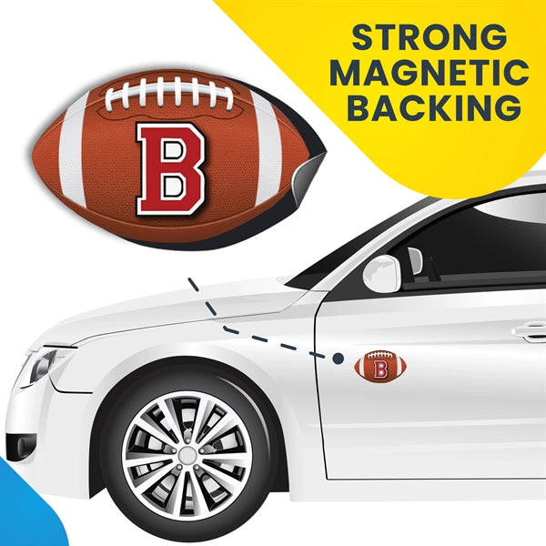 Low Quantity 5" x 8" 30 Mil Football Car and Truck Magnet