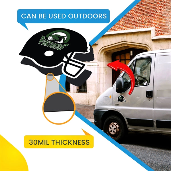 Low Quantity 5" x 7.2" 30 Mil Football Helmet Magnet