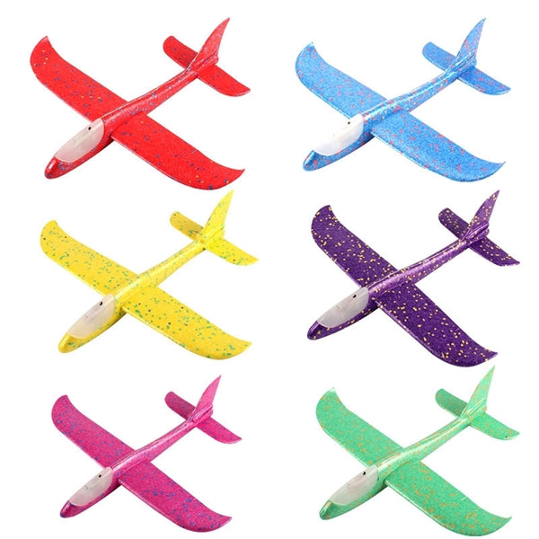 Fun Toys Foam Flashing Hand Throw Glider Flight 19" x 19"