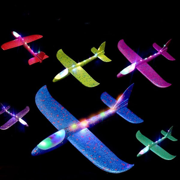 Fun Toys Foam Flashing Hand Throw Glider Flight 19" x 19"