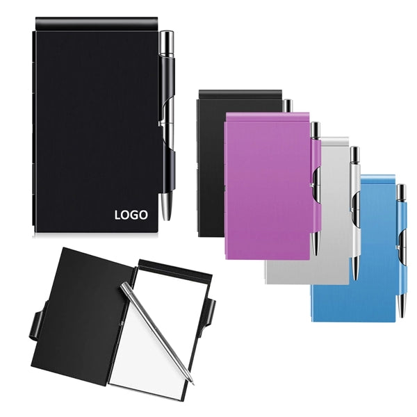 Metal Notebook With Pen