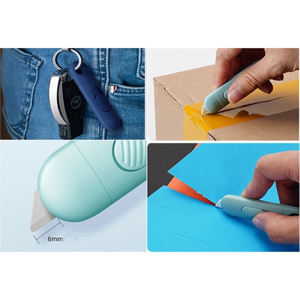 Mini retractable Snap-Off Utility Knife with key ring