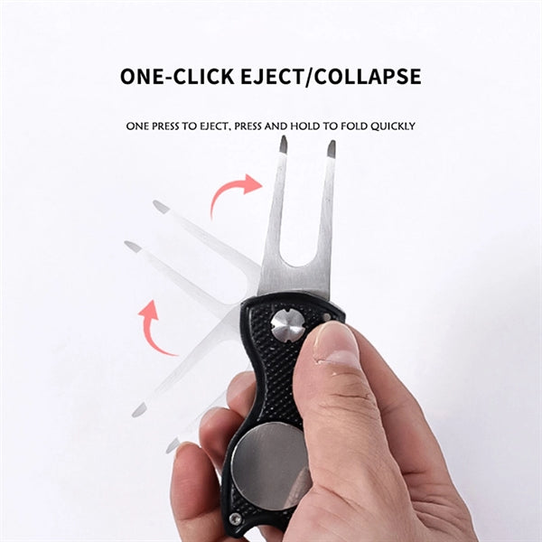 Metal Handle Golf Divot Repair Tool