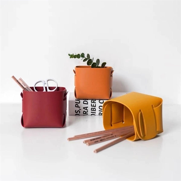 Leather Dresser Organizer Box For Men And Women