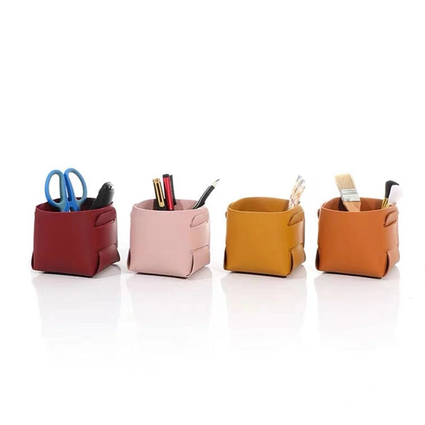 Leather Dresser Organizer Box For Men And Women