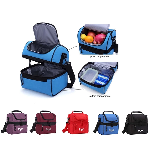 Dual Compartment Insulated Soft Cooler Bag