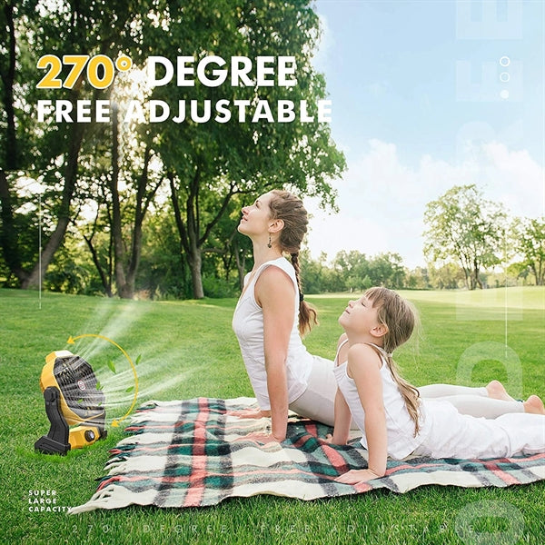 2 in 1 travel tent fan