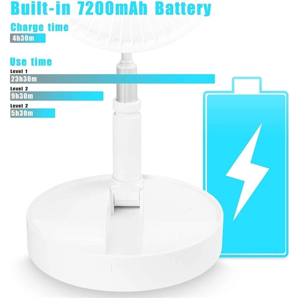 Remote Control Folding Portable Telescopic floor&desk fan