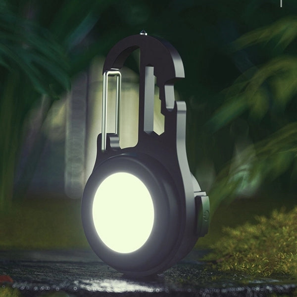 Multi-function Portable COB Keychain Flashlights Work Light