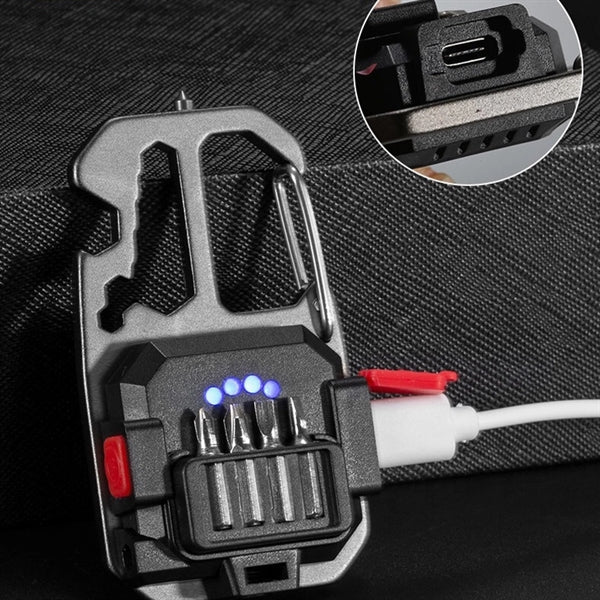 Portable Multi-function COB Keychain Flashlights Work Light