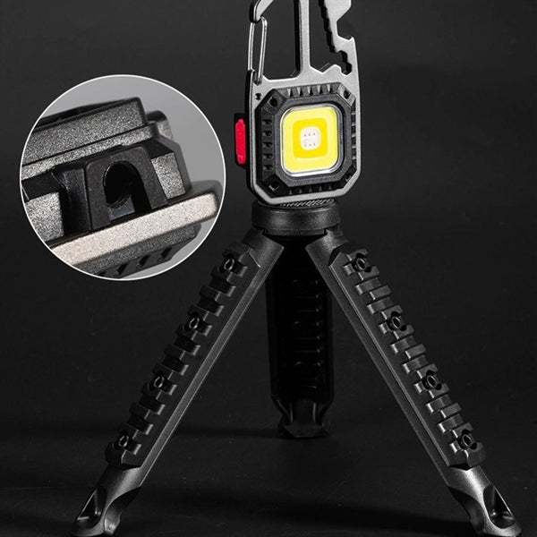 Portable Multi-function COB Keychain Flashlights Work Light
