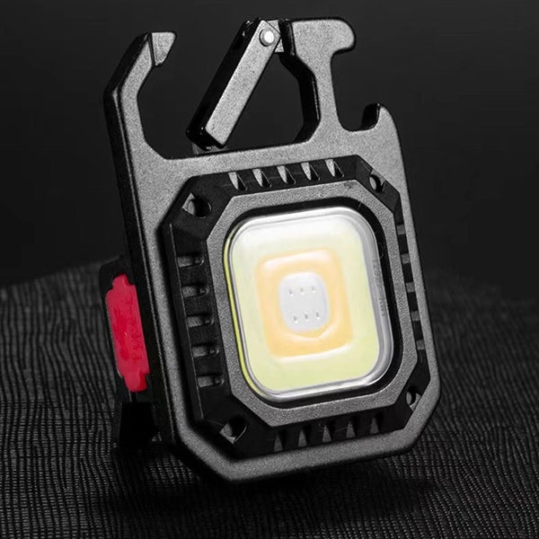 Portable Multi-function Keychain Flashlights Work COB Light