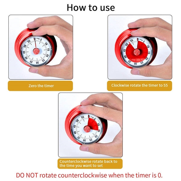 Mechanical Clockwork Kitchen Timer