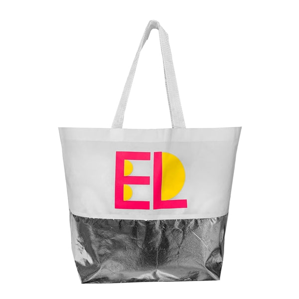 Non-Woven Metallic Bottom Tote