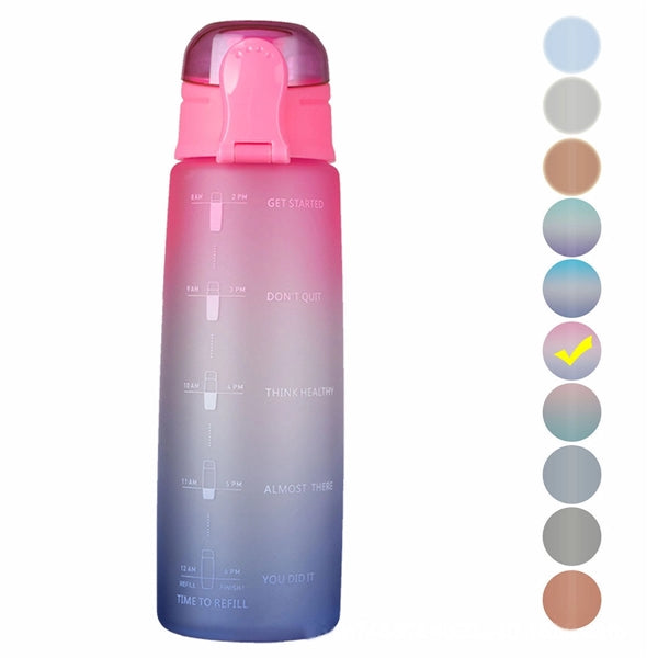 32 Oz Sport Water Bottle with Time Marker