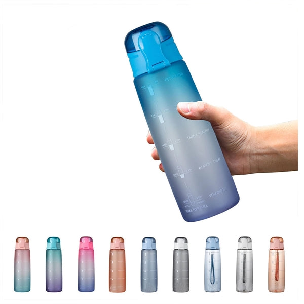 32 Oz Sport Water Bottle with Time Marker