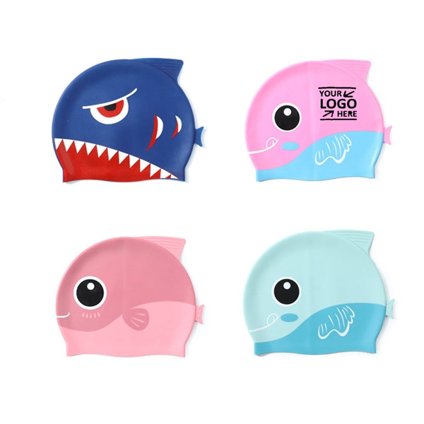 Kids Silicone Waterproof Swimming Bathing Cap