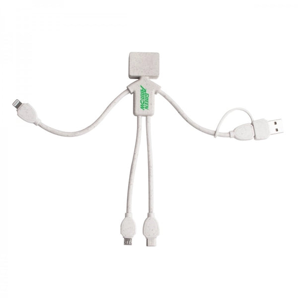 Eco Friendly Biodegradable Wheat Straw Charging Cable