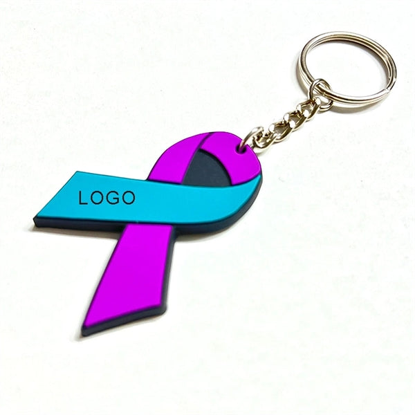 3.5''x1.5'' 2D Soft PVC Keychain