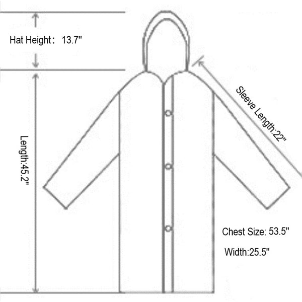 EVA Rain Poncho for Women and Men
