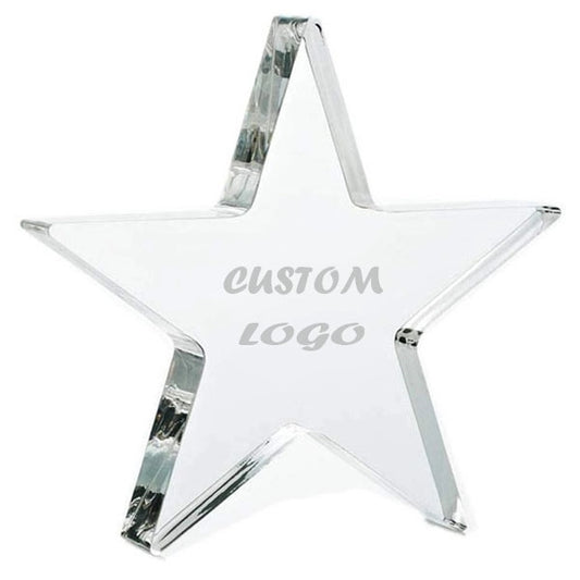 Optical Crystal Star Paperweights