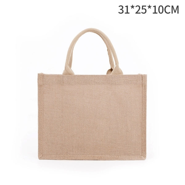 Jute Bags w/ Colored Sides and Handles