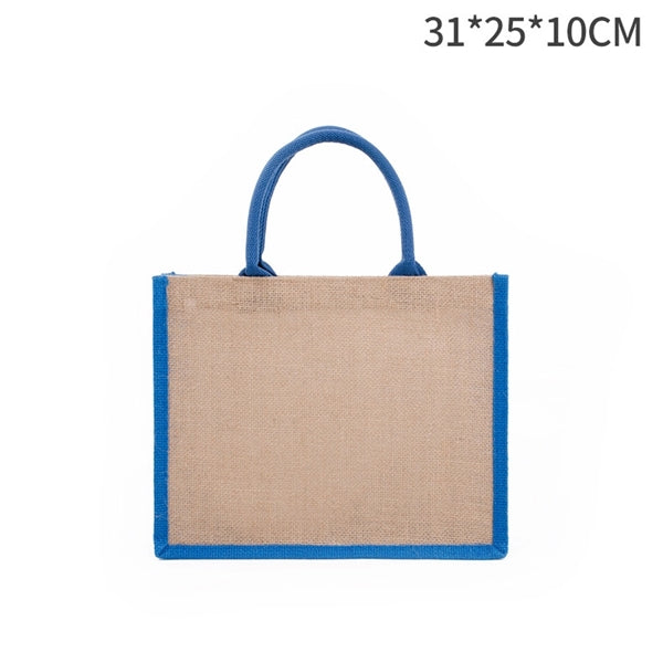 Jute Bags w/ Colored Sides and Handles
