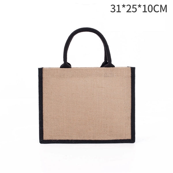Jute Bags w/ Colored Sides and Handles