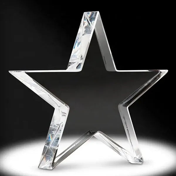 Optical Crystal Star Paperweights
