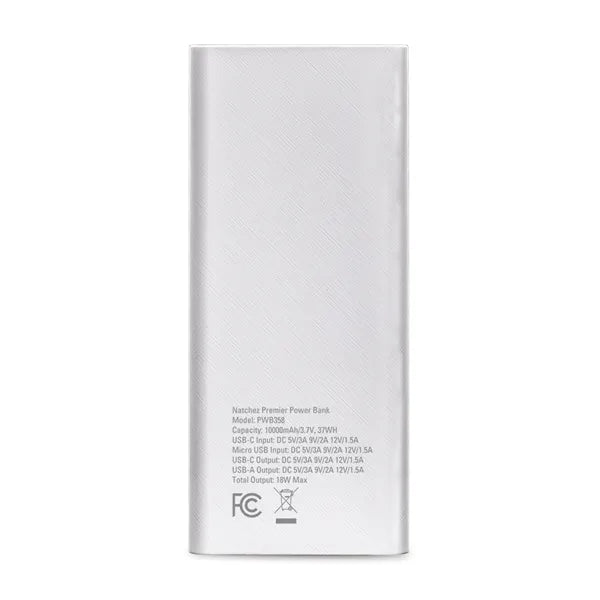Natchez Premier QuickCharge Powerbank 10000
