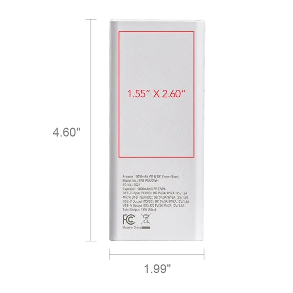 Natchez Premier QuickCharge Powerbank 10000
