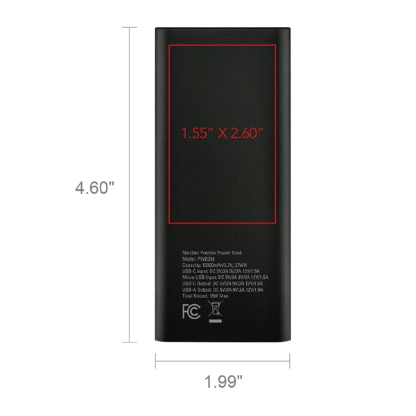 Natchez Premier QuickCharge Powerbank 10000