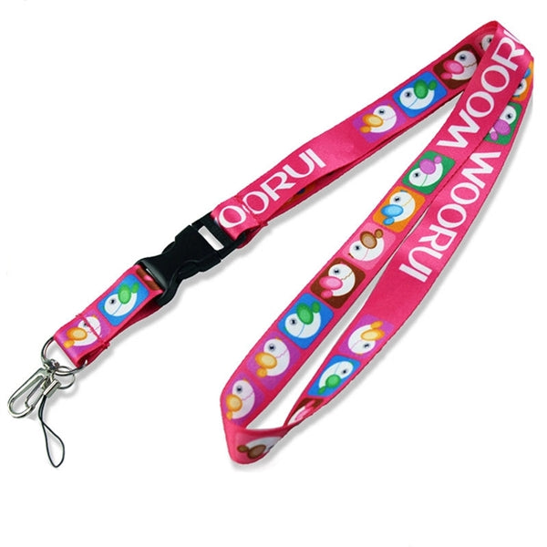 Polyester Lanyard with Breakaway Clasp and Badge Holder