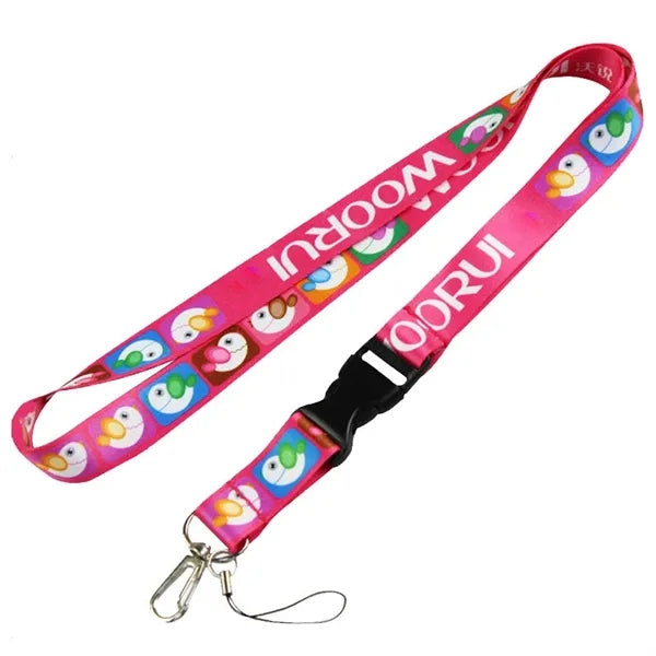 Polyester Lanyard with Breakaway Clasp and Badge Holder