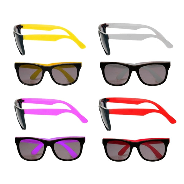 Two-Tone Sunglasses Plastic UV Protection
