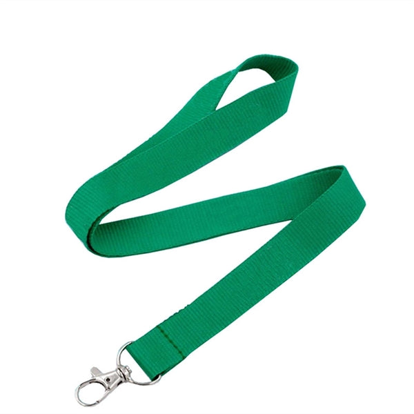 Polyester Lanyard with Swivel Metal Oval Clasp