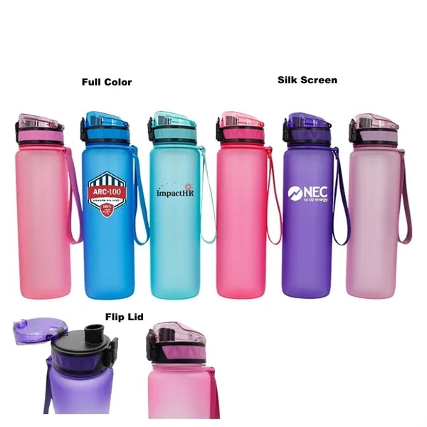 Tritan Sports Transparent Water Bottle With Wrist Strap