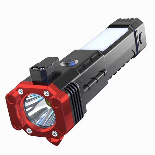 Durable Usb Rechargeable Safety Hammer Flashlight