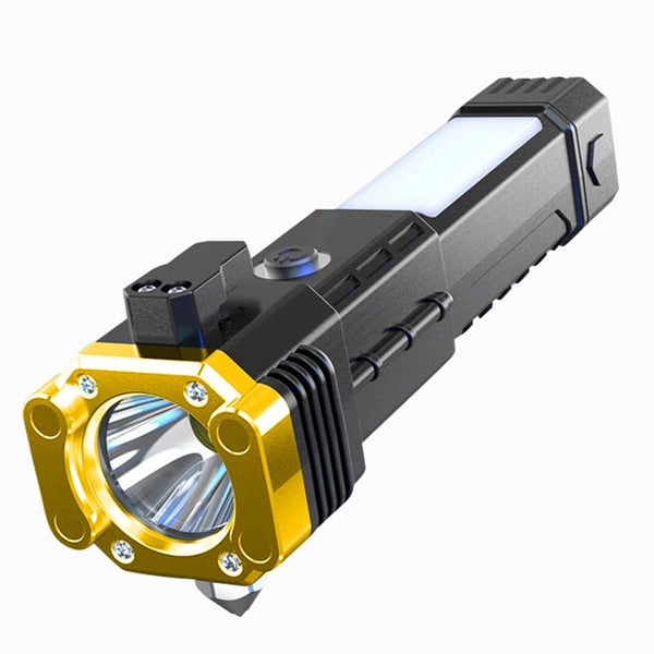 Durable Usb Rechargeable Safety Hammer Flashlight