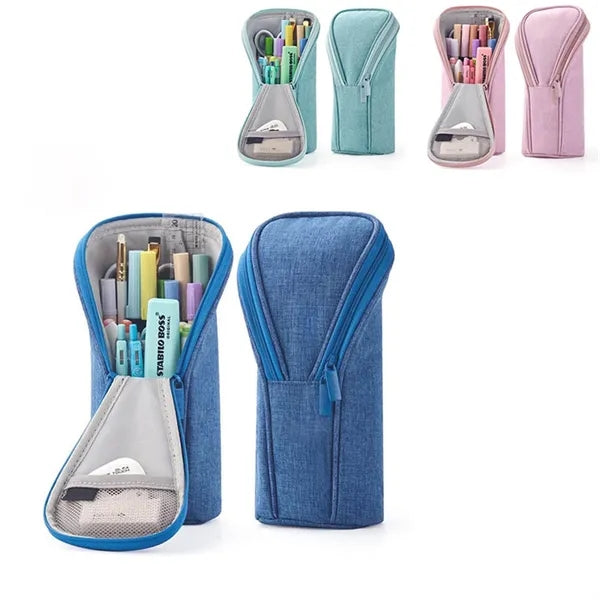 Standing Pencil Case Large Capacity Pen Bag