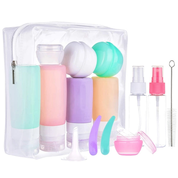 16 Pack Silicone Travel Bottles Set for Toiletries