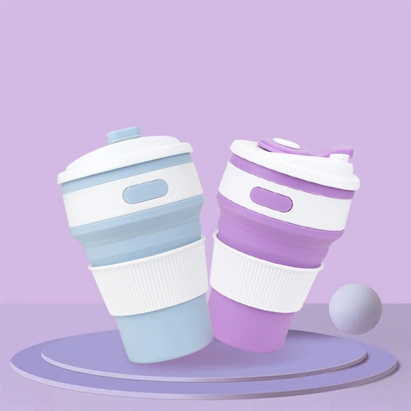 Portable Foldable Leakproof Silicone Cups Camping Mug