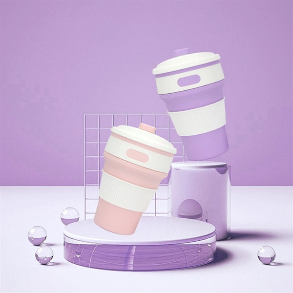 Portable Foldable Leakproof Silicone Cups Camping Mug