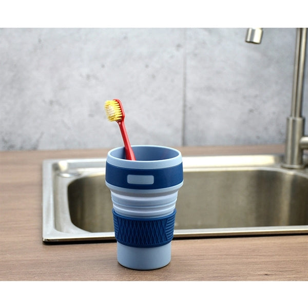 17oz Portable Foldable Leakproof Camping Cups Silicone Mug
