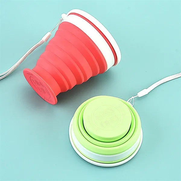 7oz Portable Silicone Collapsible Travel Cup Camping Mug