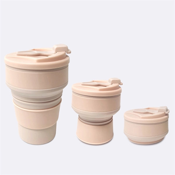 12oz Silicone Collapsible Travel Cup Expandable Drinking Mug