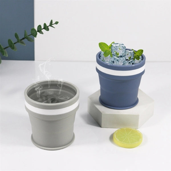 6oz Silicone Collapsible Travel Cup Expandable Drinking Mug